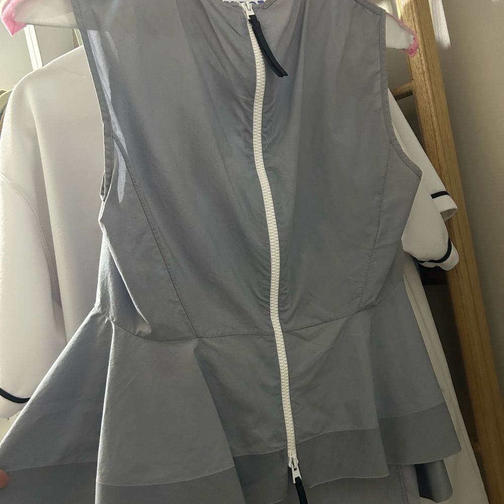 MARNI Gray Sleeveless Peplum Top